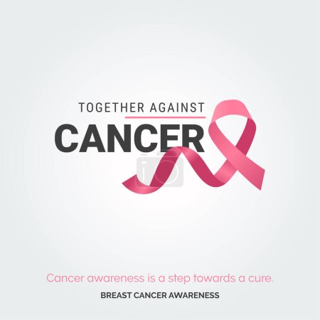 Illustration for Strength in Pink Unity: Breast Cancer Awareness - Royalty Free Image