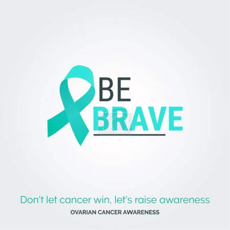 Illustration for Raising Hope. Brushing Away Cancer. Ovarian Health - Royalty Free Image
