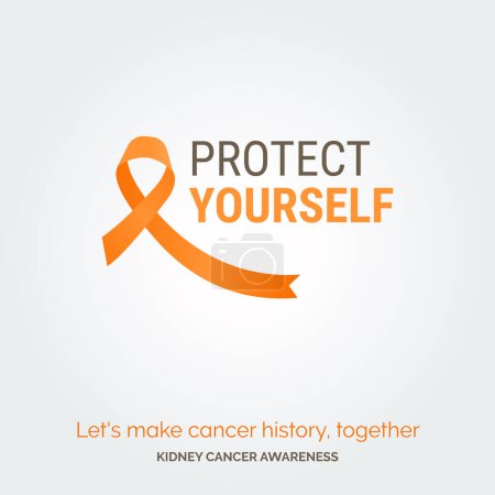 Illustration for Conquer Kidney Cancer Vector Background Artistry - Royalty Free Image