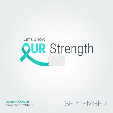 Illustration for Artistic Hope. Ovarian Cancer Awareness Initiative - Royalty Free Image
