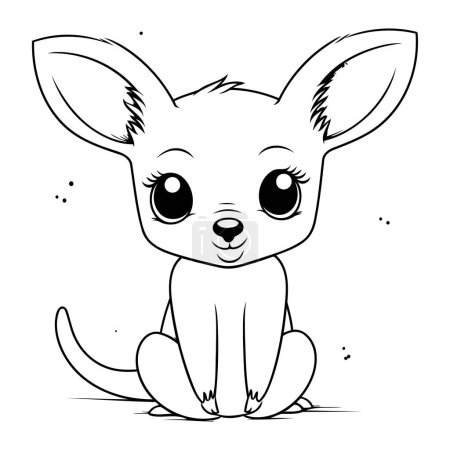 Photo for Kangaroo vector illustration. Cute kangaroo cartoon character. - Royalty Free Image