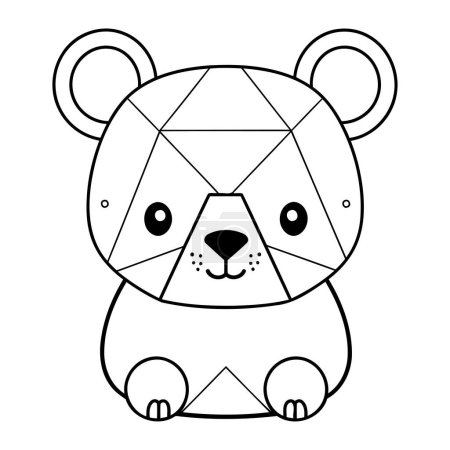 Ilustración de Lindo oso animal dibujos animados vector ilustración diseño gráfico vector ilustración diseño gráfico - Imagen libre de derechos