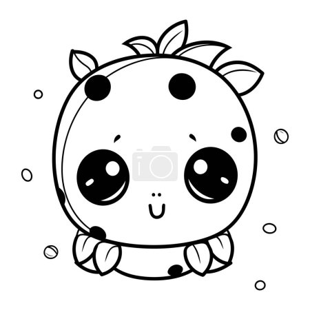 Illustration for Cute kawaii animal cartoon vector illustration graphic design vector illustration graphic design - Royalty Free Image