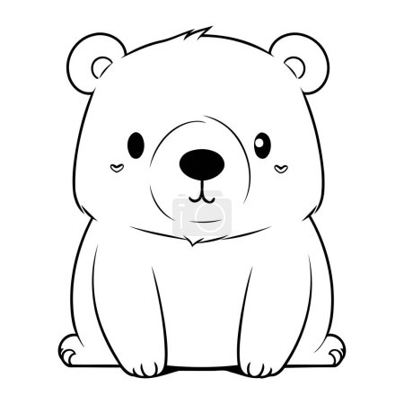 Téléchargez les photos : Mignon ours animal dessin animé vecteur illustration conception graphique vecteur illustration conception graphique - en image libre de droit