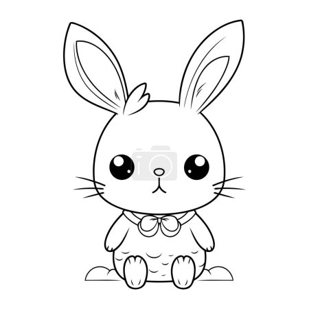 Illustration for Cute rabbit animal cartoon vector illustration graphic design vector illustration graphic design - Royalty Free Image