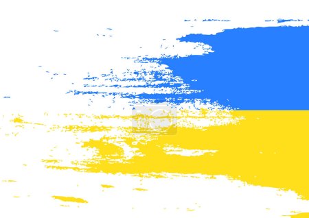 Illustration for Flag of Ukraine. National symbol. Ukraine flag. Ukrainian flag symbol. Blue and yellow illustration. Stock vector illustration. Ukraine war vector icon set. - Royalty Free Image