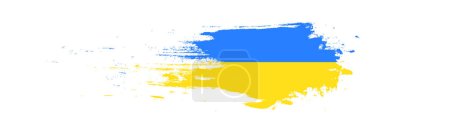 Illustration for Flag of Ukraine. National symbol. Ukraine flag. Ukrainian flag symbol. Blue and yellow illustration. Stock vector illustration. Ukraine war vector icon set. - Royalty Free Image