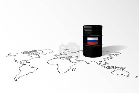 Foto de Urales rusos petróleo crudo. Sanciones y embargo para Rusia - Imagen libre de derechos