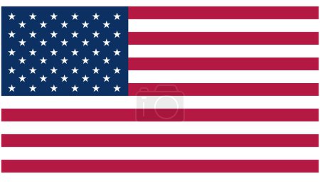 Photo for US flag isolated on white or a transparent background, Flag of the USA - Royalty Free Image