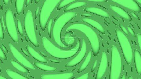 Foto de Ilustración de un fondo verde con formas arremolinadas con efectos - Imagen libre de derechos