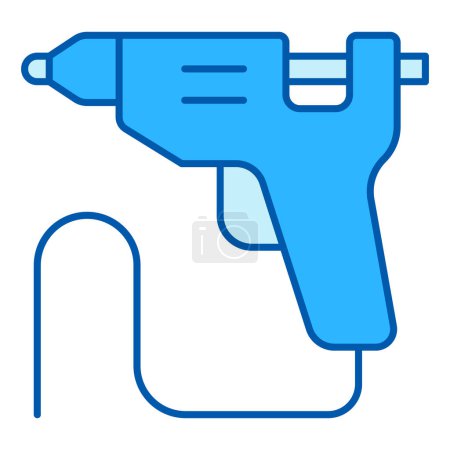Illustration for Glue gun - icon, illustration on white background, color style - Royalty Free Image
