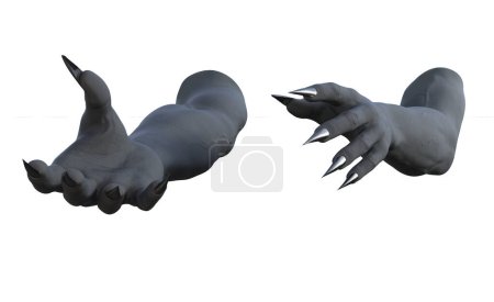 Photo for Hands with claws extended outwards - Royalty Free Image
