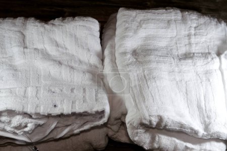 The Ihram clothing Ahram of cotton, worn by Muslim people while in a state of Iram, during either of the Islamic pilgrimages, Hajj and or Umrah, The main objective is to avoid attracting attention
