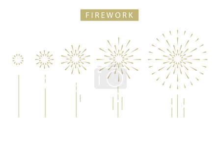 Illustration for Motion graphic firework.Editable vector illustration for graphic design - Royalty Free Image