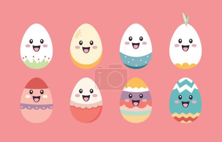 Illustration for Easter element object design.funny egg for kid - Royalty Free Image