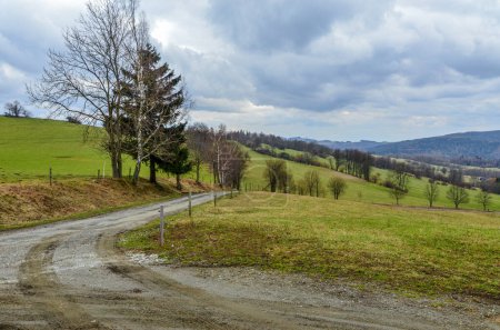 paysage rural dans les carpates