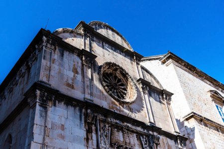 Téléchargez les photos : Église Saint-Sauveur de style Renaissance avec quelques traits gothiques dédiés à Jésus-Christ. Dubrovnik, Croatie. - en image libre de droit