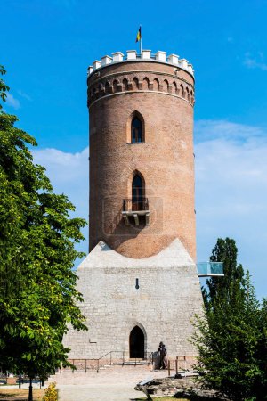 Foto de Chindia tower (Turnul Chindiei) from the Royal Court of Targoviste, Romania. - Imagen libre de derechos