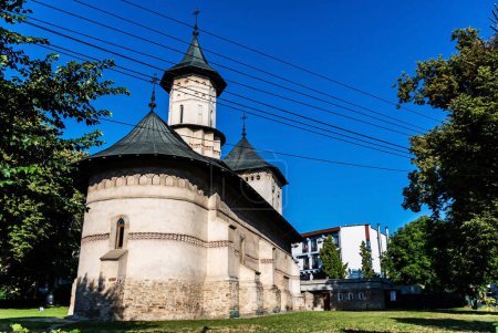 Photo for Saint Nicolae Prajescu Church in Suceava on Mihai Viteazul Street. Romania. - Royalty Free Image