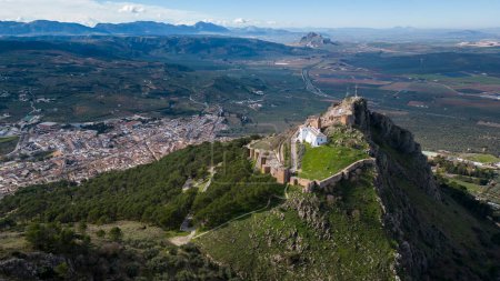 Photo for Aerial views of the municipality of Archidona in the province of Malaga, Andalusia - Royalty Free Image