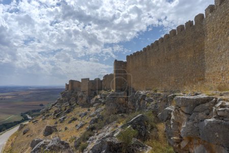 Blick auf die Festung des Kalifats Gormaz in der Provinz Soria, Spanien