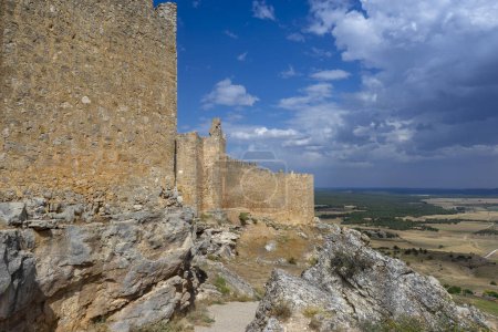 Photo for View of the caliphal fortress of Gormaz in the province of Soria, Spain - Royalty Free Image