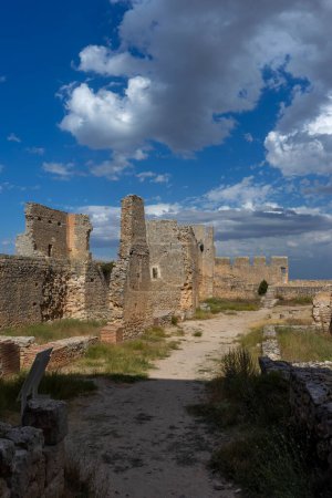 View of the caliphal fortress of Gormaz in the province of Soria, Spain