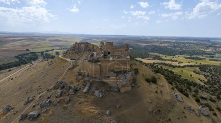 Photo for View of the caliphal fortress of Gormaz in the province of Soria, Spain - Royalty Free Image