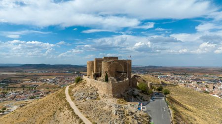 view of the castle of La Muela in the municipality of Consuegra, Spain