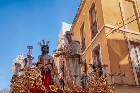Photo for Mystery Procession of the Brotherhood of San Benito, Holy Week in Seville - Royalty Free Image