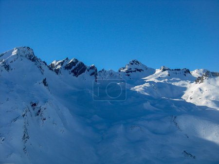 Photo for Mountains that form the border between France and Italy - Royalty Free Image