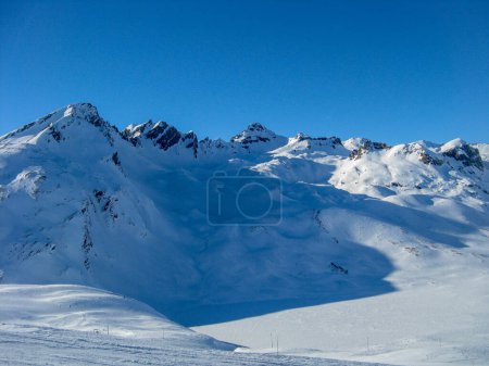 Photo for Mountains that form the border between France and Italy - Royalty Free Image