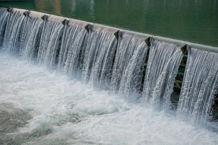 Photo for Water coming out of the dam - Royalty Free Image
