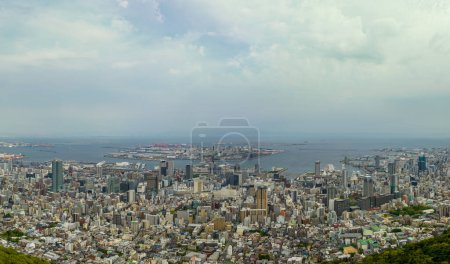 Photo for Modern high rise buildings in central Kobe City on sunny day. High quality photo - Royalty Free Image