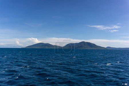 Photo for View of Sabang island from the boat. Popular tourist destination in Aceh, Indonesia - Royalty Free Image