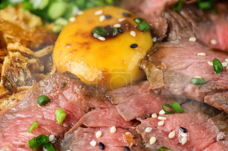 Photo for Japanese Beef Rice Bowl Donburi - Royalty Free Image