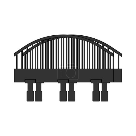Illustration for This is bridge icon vector illustration design - Royalty Free Image