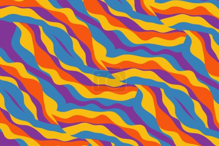 Ilustración de Abstract background with twisted curve shapes. Composition of various abstract color wave shapes background. - Imagen libre de derechos