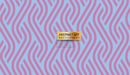 Ilustración de Fondo abstracto con superposición de patrón de rayas onduladas trenzadas - Imagen libre de derechos