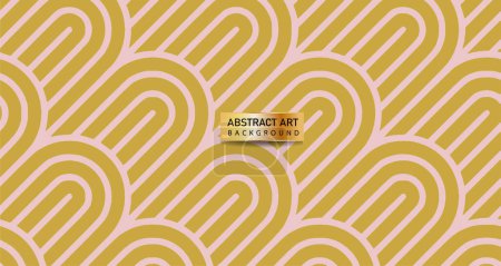 Ilustración de Fondo abstracto con superposición de patrón de forma curvada - Imagen libre de derechos