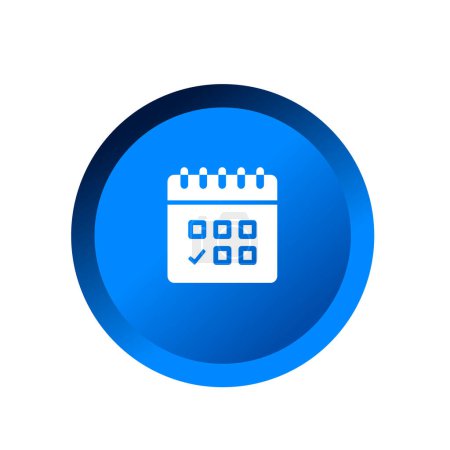 calendar vector icon. time management or schedule symbol.