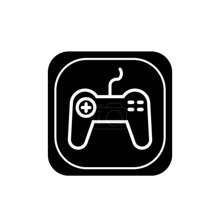 Game controller icon design. PS Stick symbol. Joystick in trendy silhouette style design