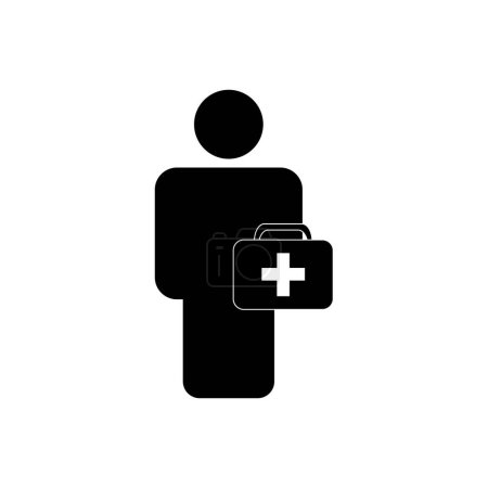 Illustration for Hospital emergency medical doctor icon vector illustration - Royalty Free Image