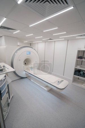 Photo for Medical computed tomography equipment in clinic device for research concept medicine and health - Royalty Free Image