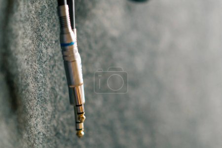 Photo for Audio cable for recording studio Professional wires with connectors  connecting musical equipment - Royalty Free Image