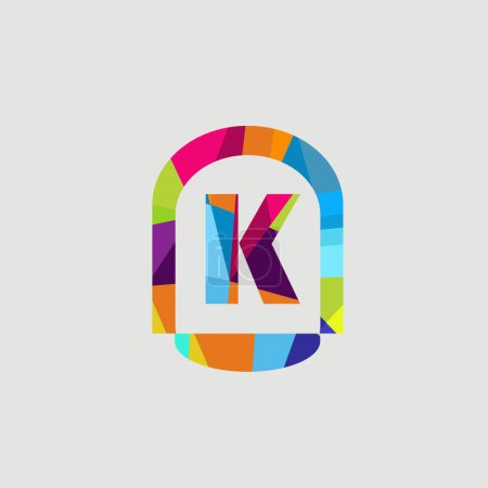 Foto de Alfabeto colorido letra letra tipografía logotipo diseño arte gráfico - Imagen libre de derechos