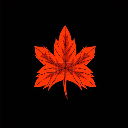 Illustration for The leaves logo for thanksgiving autumn symbol - Royalty Free Image
