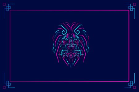 Ilustración de Logo de cabeza de tigre, ilustración vectorial - Imagen libre de derechos