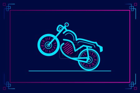 Illustration for Motorbike icon design vector - Royalty Free Image