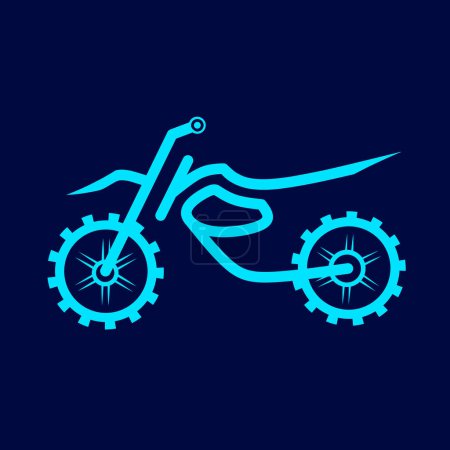 Ilustración de Icono de la motocicleta vector ilustración - Imagen libre de derechos